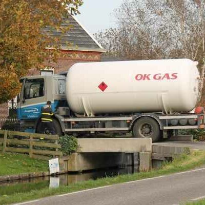 vervoerder van gas in woonwijk